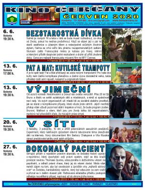 Program kino v Čerčanech na červen 1