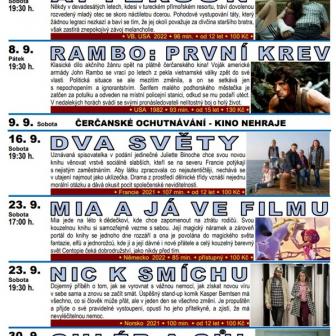 Program čerčanského kina na září 2023 1